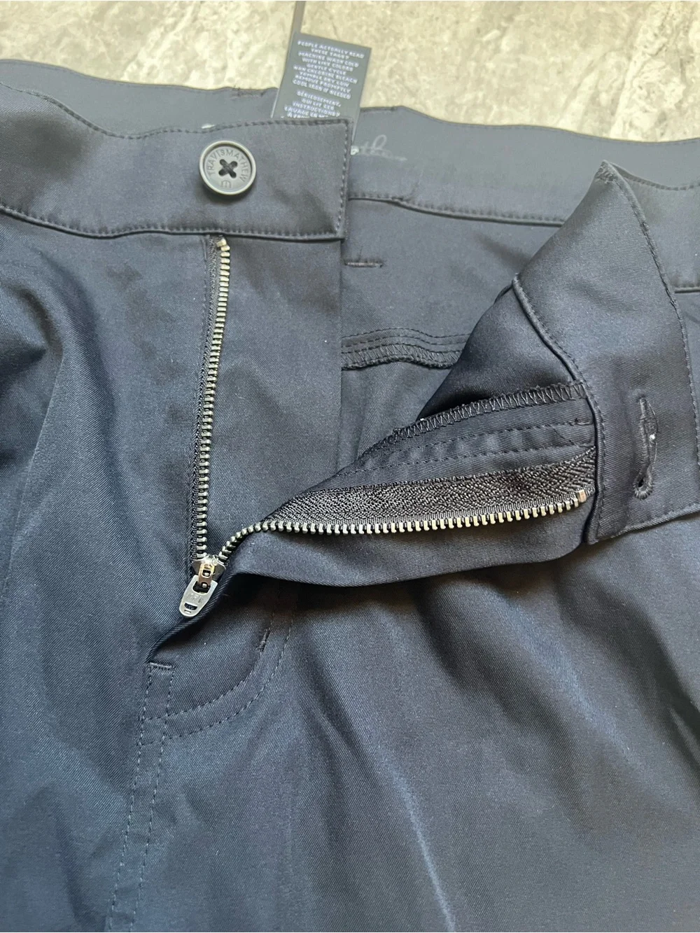 TravisMathew Mens Black Performance Golf Pants Size 40 Black 100% Polyester Tech